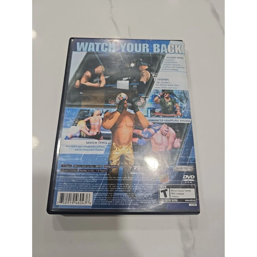 WWE SmackDown: Here Comes The Pain [PS2] Complete! Disc Not Working! ASIS